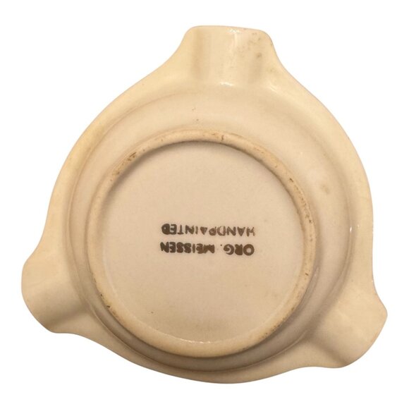 GRO. Meissen Set Of 4 Vintage Dragon Porcelain Ashtrays Handpainted Gold Trim Ja - Picture 10 of 12